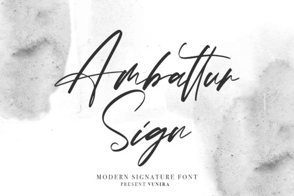 Ambattur Sign: A Font for Elegant Expression