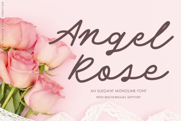 Angel Rose Font for Creative Makers