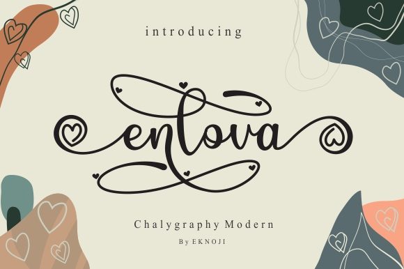 Enlova: A Flowing Script Font