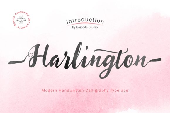 Harlington: A Flowing Font for Web Design