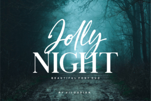 Jolly Night Duo: A Delicate Font Duo