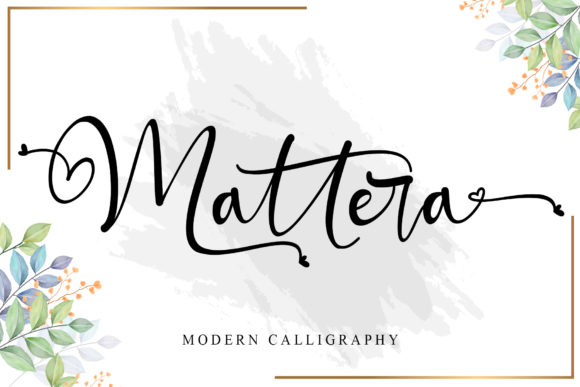 Mattera: A Flowing Handwritten Font