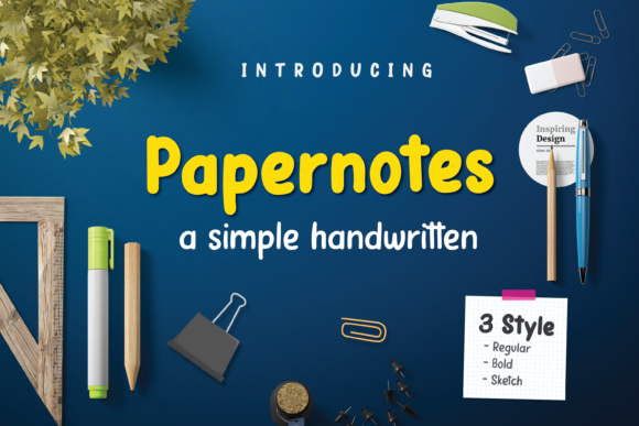 Papernotes: A Sweet Handwritten Font