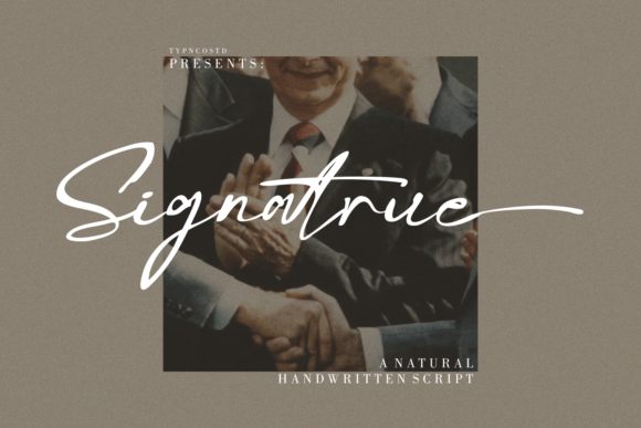 Signature Font for Editorial Design