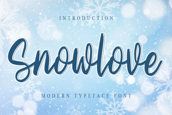 Snowlove: A Handwritten Font for Creative Makers