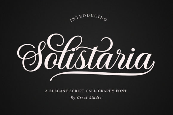 Solistaria: A Beautiful Calligraphy Font