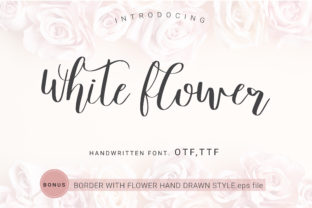 White Flower: A Handwritten Font for Elegant Design